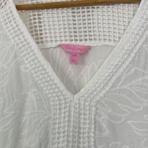 Lilly Pulitzer White Swim Coverup L/XL